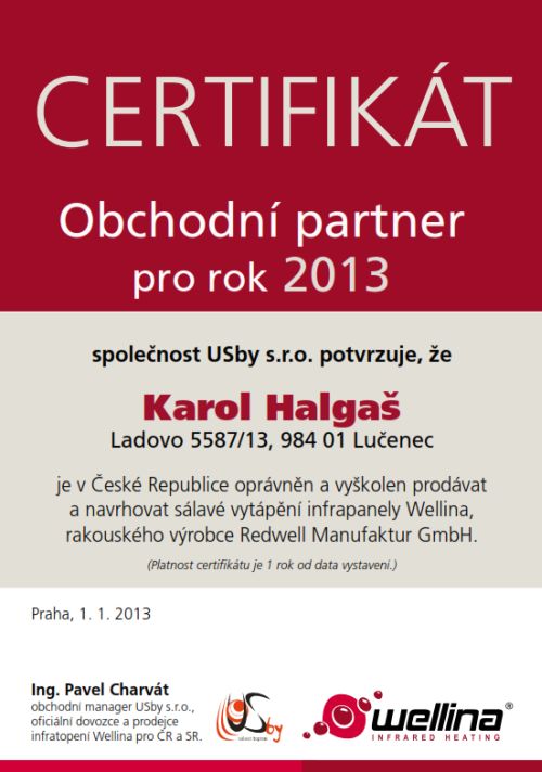 Certifikát